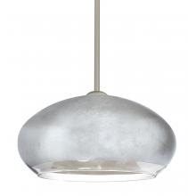 Besa Lighting 1TT-4345SF-LED-SN - Besa Brio 14 Stem Pendant Satin Nickel Silver Foil 1x9W LED