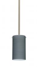 Besa Lighting 1TT-4404TN-SN - Besa Stem Stilo 7 Pendant Satin Nickel Titan 1x50W Candelabra