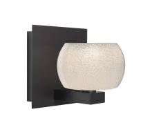 Besa Lighting 1WF-KENOWH-LED-BR - Besa, Keno Vanity, White Sand, Bronze Finish, 1x3W LED