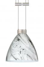 Besa Lighting 1XA-1779MG-SN - Besa Pendant Mia Satin Nickel Marble Grigio 1x50W Halogen