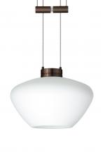 Besa Lighting 1XA-541007-BR - Besa Pendant Peri Bronze Opal Matte 1x50W Halogen