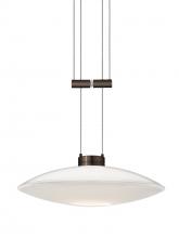 Besa Lighting 1XA-629406-BR - Besa Pendant Spazio Bronze Opal Glossy 1x50W Halogen