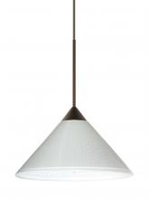 Besa Lighting 1XC-282453-BR-L - Besa Pendant Kona Bronze White Starpoint 1x50W Halogen, 15Ft. Cord