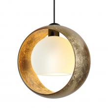 Besa Lighting 1XC-4293GG-BK - Besa Pendant Pogo, Black Finish, Gold/Inner Gold 1x35W MAX GY6.35 Base