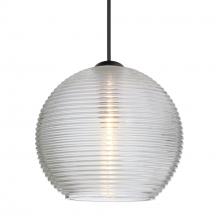 Besa Lighting 1XC-461500-BK - Besa Pendant Kristall 6, Black Finish, Clear 1x35W MAX GY6.35 Base