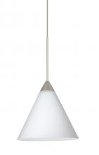 Besa Lighting 1XC-512107-LED-SN - Besa Pendant Kani Satin Nickel Opal Matte 1x5W LED