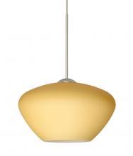 Besa Lighting 1XC-5410VM-SN-L - Besa Pendant Peri Satin Nickel Vanilla Matte 1x50W Halogen, 15Ft. Cord