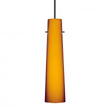 Besa Lighting 1XC-567480-LED-BK - Besa Camino Pendant Black Amber Matte 1x50W Halogen