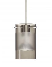 Besa Lighting 1XC-6524ES-SN-L - Besa Pendant Scope Satin Nickel Smoke/Frost 1x50W Halogen Mr16, 15Ft. Cord