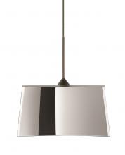 Besa Lighting 1XC-6773MR-LED-BR - Besa Groove Pendant Mirror-Frost Bronze 1x5W LED