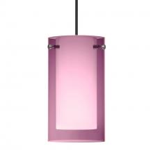 Besa Lighting 1XC-A44007-BK - Besa Pendant Pahu 4, Black Finish, Transparent Amethyst/Opal 1x35W MAX GY6.35 Base