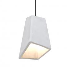 Besa Lighting 1XC-SKIPWH-LED-BK - Besa Skip Pendant, White, Black Finish, 1x9W LED