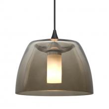 Besa Lighting 1XC-SPURSM-BK - Besa Spur Pendant, Smoke, Black Finish, 1x35W MAX GY6.35 Base