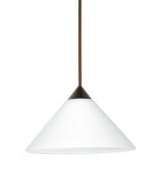 Besa Lighting 1XT-117607-BR - Besa Pendant Kona Bronze White 1x50W Halogen