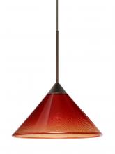 Besa Lighting 1XT-117681-BR-L - Besa Pendant Kona Bronze Sunset 1x50W Halogen, 15Ft. Cord