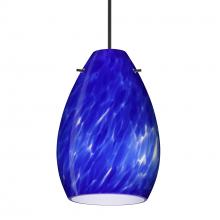 Besa Lighting 1XT-171386-BK - Besa Pendant Pera 6, Black Finish, Blue Cloud 1x50W MAX GY6.35 Base