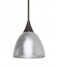 Besa Lighting 1XT-1758SF-BR-L - Besa Divi Pendant, Silver Foil, Bronze, 1x50W Halogen, 15Ft. Cord