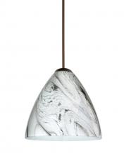 Besa Lighting 1XT-1779MG-LED-BR - Besa Pendant Mia Bronze Marble Grigio 1x5W LED