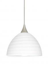 Besa Lighting 1XT-4679KR-SN-L - Besa Pendant Brella Satin Nickel Chalk 1x50W Halogen, 15Ft. Cord