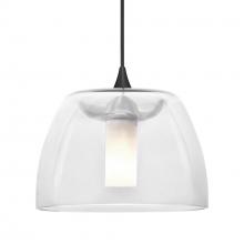 Besa Lighting 1XT-SPURCL-BK - Besa Spur Pendant, Clear, Black Finish, 1x35W MAX GY6.35 Base