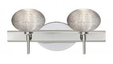 Besa Lighting 2SW-5612GL-LED-CR - Besa Wall Lasso Chrome Glitter 2x5W LED