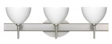 Besa Lighting 3SW-467907-SN - Besa Wall Brella Satin Nickel White 3x40W G9