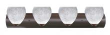 Besa Lighting 4WZ-412219-LED-BR - Besa Wall Bolla Bronze Carrera 4x9W LED