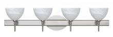 Besa Lighting 4SW-467952-LED-SN - Besa Wall Brella Satin Nickel Marble 4x5W LED