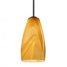 Besa Lighting B-1509HN-MED-BK - Besa Chrissy Pendant For Multiport Canopy Black Honey 1x50W MAX E26 Base