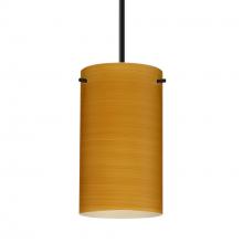 Besa Lighting B-4404OK-BK - Besa Stilo 7 Pendant For Multiport Canopy Black Oak 1x50W MAX E12 Base