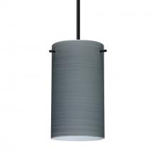 Besa Lighting B-4404TN-BK - Besa Stilo 7 Pendant For Multiport Canopy Black Titan 1x50W MAX E12 Base