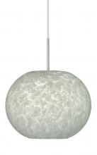 Besa Lighting J-477619-SN - Besa Pendant For Multiport Canopy Luna Satin Nickel Carrera 1x100W Medium Base