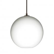 Besa Lighting J-COCO807-LED-BR-L - Besa Coco 8 Pendant For Multiport Canopy, Opal Matte, Bronze Finish, 1x9W LED, 15Ft.