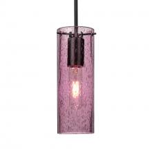 Besa Lighting J-JUNI10PL-BK - Besa, Juni 10 Pendant For Multiport Canopy, Plum Bubble, Black, 1x60W MAX E26 Base