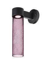 Besa Lighting JUNI16PL-WALL-LED-BK - Besa, Juni 16 Outdoor Sconce, Plum Bubble, Black Finish, 1x4W LED