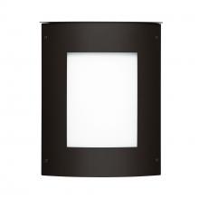 Besa Lighting MOTO11SQ-WA-BK - Besa Outdoor Moto 11 Square Black White Acrylic 1x60W E12