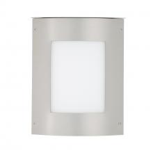 Besa Lighting MOTO13SQ-WA-LED-SL - Besa Outdoor Moto 13 Square Silver White Acrylic 2x5W LED