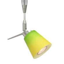 Besa Lighting RSP-5042GY-LED-SN - Besa Spotlight Canto 3 Satin Nickel Bicolor Green/Yellow 1x3W LED