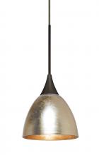 Besa Lighting RXP-1758GF-BR - Besa Divi Pendant, Gold Foil, Bronze, 1x50W Halogen