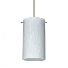 Besa Lighting RXP-440419-SN-277-DIM010 - Besa Stilo 7 Pendant Satin Nickel Carrera 1x50W Halogen, 277V, 0-10V Dimming