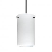 Besa Lighting RXP-4404KR-BK-277-DIM010 - Besa Stilo 7 Pendant Black Chalk 1x50W Halogen, 277V, 0-10V Dimming