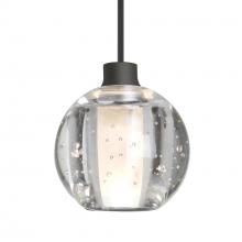 Besa Lighting RXP-BOCA5BB-BK - Besa Boca 5 Pendant, Clear Bubble, Black Finish, 1x35W MAX GY6.35 Base