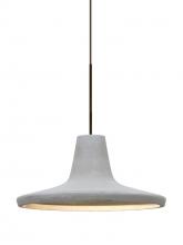 Besa Lighting RXP-MODUSNA-LED-BR - Besa Modus Cord Pendant, Natural, Bronze Finish, 1x9W LED