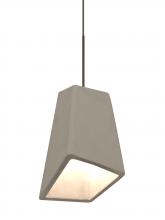 Besa Lighting RXP-SKIPTN-LED-BR-L - Besa Skip Cord Pendant, Tan, Bronze Finish, 1x9W LED, 15Ft. Cord