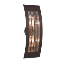 Besa Lighting SAIL17SM-EDIL-BR - Besa, Sail Wall Sconce,Smoke Bubble, Bronze Finish, 2x5W LED Filament