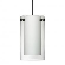 Besa Lighting X-C44007-BK - Besa Pendant For Multiport Canopy Pahu 4, Black Finish, Clear/Opal 1x35W MAX GY6.35 Base