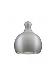 Besa Lighting X-FELIX-LED-SN - Besa, Felix Cord Pendant For Multiport Canopy, Satin Nickel Finish, 1x9W LED