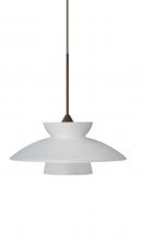 Besa Lighting XP-271825-BR - Besa Pendant Trilo 7 Bronze Frost 1x50W Halogen