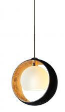 Besa Lighting XP-4293GF-BR - Besa Pendant Pogo Bronze Black/Inner Gold 1x35W Halogen