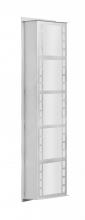 Besa Lighting NAPOLI26-WA-LED-BA - Besa Outdoor Napoli 26 Brushed Aluminum White Acrylic 3x9W LED